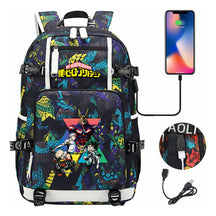 My Heroes Academy Usb Youth Student Backpack For Men And Women's Travel Backpacks