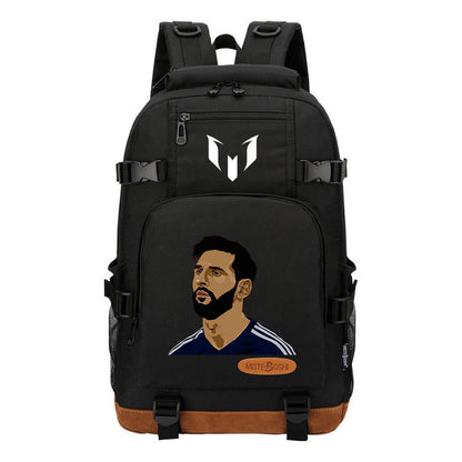 Sports Football Star Printed Youth Student Backpack Backpack