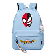Superhero printed student backpack for boys and girls, casual travel bag with backpacks