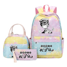 Ground Bound Youth Huazijun Student Girls School Bag Lunch Bag Three Piece Set Backpack Set