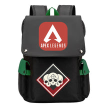 Apex Hero Print Usb Charging Cap Headpiece Student Backpack Leisure Backpack
