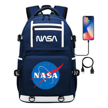 Fashionable Space Printed Usb Student Backpack Backpack Leisure Travel Backpack