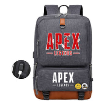 Apex Hero Print Usb Youth School Bag Leisure Travel Backpack