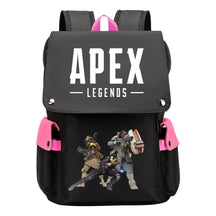 Apex Hero Print Usb Charging Cap Head Style Student School Bag Casual Backpack