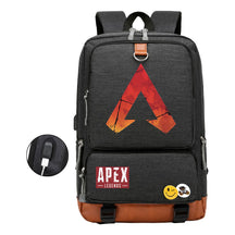 Apex Hero Print Usb Student Backpack For Leisure Travel Backpack