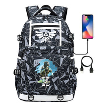 Legend Of Zelda Printed Usb Youth Student Backpack Men's And Women's Backpack Leisure Travel Bag