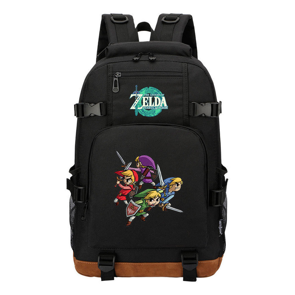 Printed Student Backpack For Leisure Travel Backpack