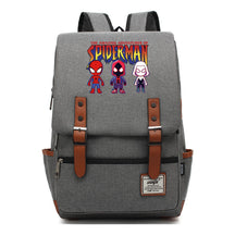 Superhero Print Youth Student Backpack For Men And Women, Casual Belt Buckle, Classic Backpack