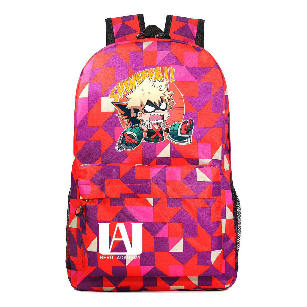 Cartoon Fashion Anime My Hero Academy Printed Youth Student Backpack Men's And Women's Leisure Backpack