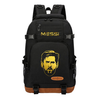 Hot Stamping Sports Football Star Printed Student Backpack For Men And Women's Backpacks