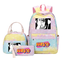 Naruto Teenage Student Girls School Bag Lunch Bag Three Piece Set Backpack Set