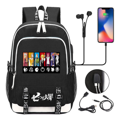 Junior Student Backpack Usb Leisure Backpack For Boys And Girls