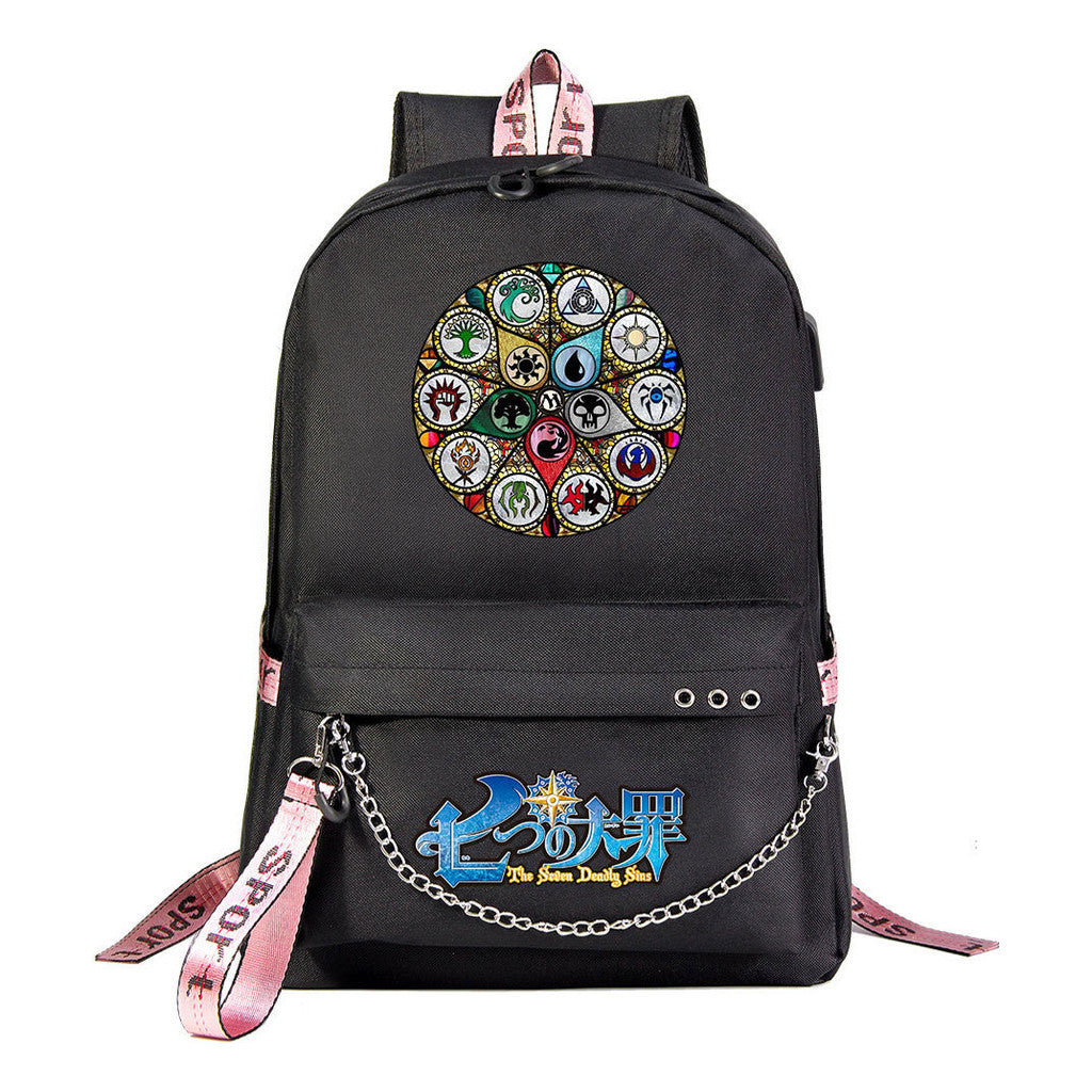 Usb Youth Student Backpack For Boys And Girls Leisure Travel Backpack