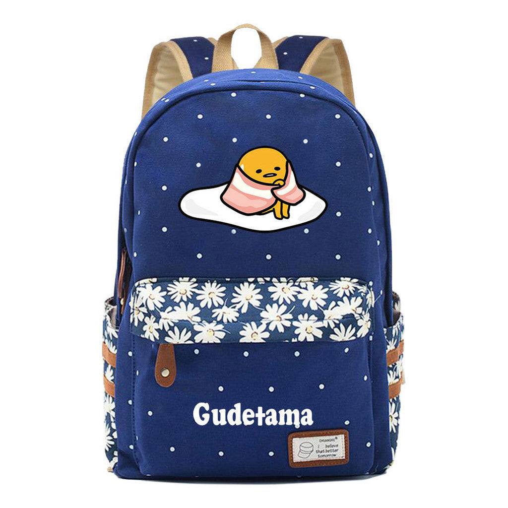 Egg Yolk Lazy Egg Teenage Girls Student Backpack Leisure Backpack