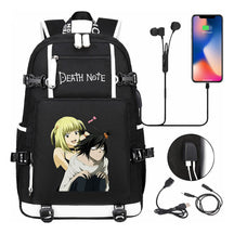 Death Note Usb Large Capacity Youth Student Backpack Men's And Women's Leisure Travel Backpack
