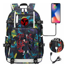 Naruto Usb Youth Student Backpack For Men And Women Leisure Travel Backpack