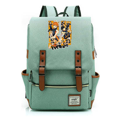 Volleyball Youth Printed Youth School Bag Casual Belt Buckle Classic Backpack