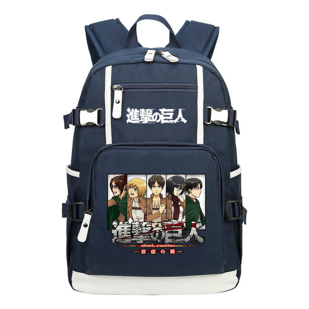 Giant Soldier Captain Alan Of Anime Attack Student Backpacks, Men's And Women's Backpacks, Leisure Travel Backpacks, Backpacks