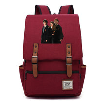 Academy Of Magic Print Teen Student School Bag For Men And Women Casual Belt Buckle Classic Backpack