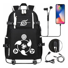 Naruto Print Usb Youth Student Backpack Casual High-capacity Travel Backpack