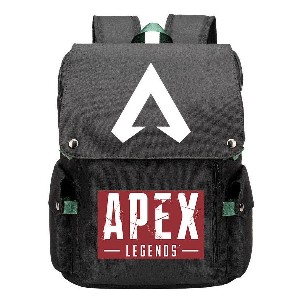 Apex Hero Print Usb Charging Head Youth School Bag Casual Backpack