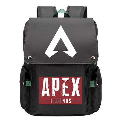 Apex Hero Print Usb Charging Head Youth School Bag Casual Backpack