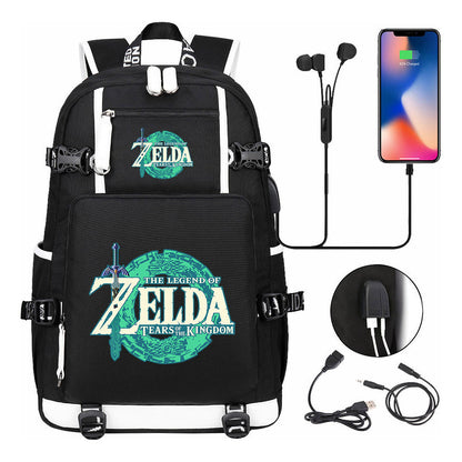 Printed Teenage Student Backpack For Men And Women's Leisure Travel Backpack