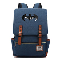 Superhero Batman Print Student Backpack Casual Belt Buckle Classic Backpack