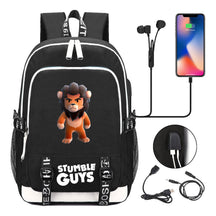 Printed Student Backpack Usb Men's And Women's Leisure Backpack