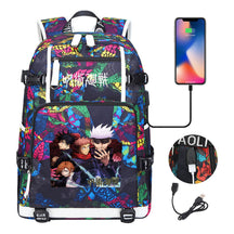 Printed Usb Youth Student Backpack For Men And Women's Leisure Large Capacity Travel Backpack