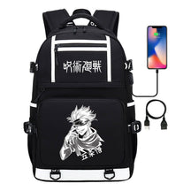 Printed Usb Youth Student School Bag Men's And Women's Backpack Leisure Travel Bag