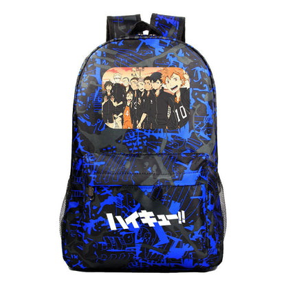 Fashion Volleyball Youth Flying Heart Printed Youth Student School Bag Men's And Women's Leisure Backpack