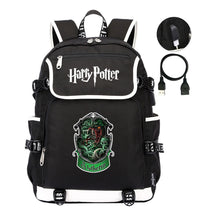 School Of Witchcraft And Wizardry Lion Print Usb Youth Student Backpack For Men And Women's Leisure Travel Backpack