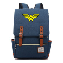 Anime Wonder Woman Printed Youth Student School Bag Men's And Women's Leisure Belt Buckle Backpack