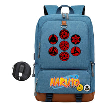 Naruto Printed Usb Student Backpack For Men And Women's Leisure Travel Backpack