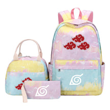 Naruto Student Girl Backpack Lunch Bag Three Piece Set Backpack Set