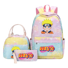 Naruto Student Girl Backpack Lunch Bag Three Piece Set Backpack Set
