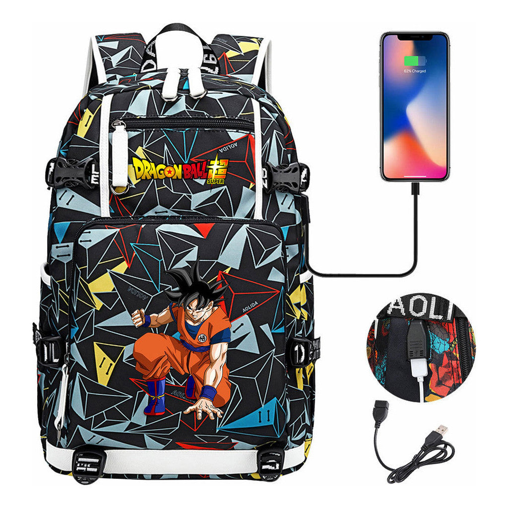 Sun Wukong Usb Large Capacity Youth Student Backpack For Leisure Travel Backpack