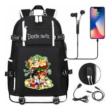 Death Note Usb Large Capacity Youth Student Backpack Men's And Women's Leisure Travel Backpack