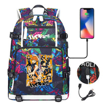 Volleyball Youth Usb Large Capacity Youth Student School Bag Men's And Women's Leisure Travel Backpack