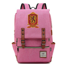 School Of Witchcraft And Wizardry Printed Youth Student Backpack For Men And Women, Casual Belt Buckle, Classic Backpack