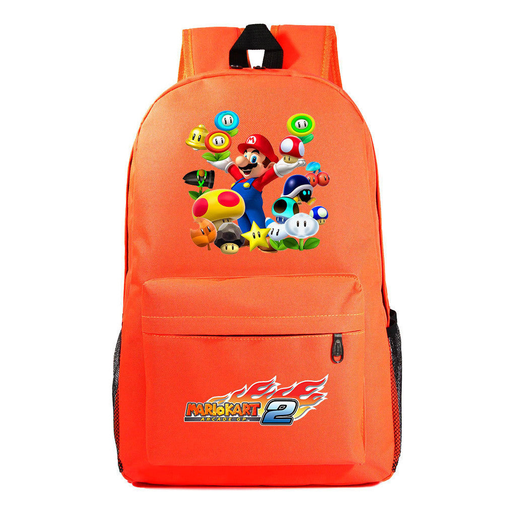 Super Mario Starry Sky Youth Student Backpack For Men And Women's Leisure Travel Backpack