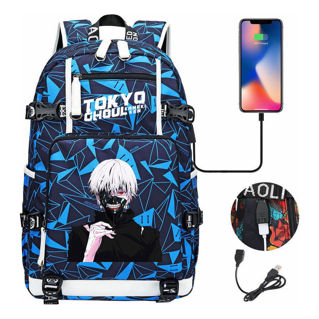 Usb Large Capacity Student Backpack For Leisure Travel Backpack