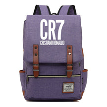 Football Star Cristiano Ronaldo Printed Backpack For Men And Women With Casual Belt Buckle Classic Backpack