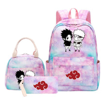 Naruto Teenage Girls School Bag Lunch Bag Three Piece Backpack Set