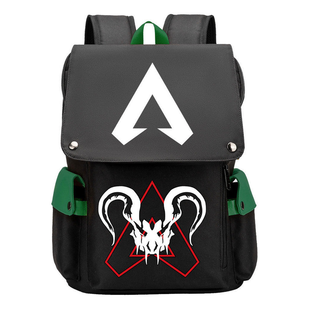 Apex Hero Print Usb Charging Head Youth School Bag Casual Backpack