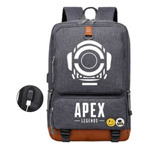 Apex Hero Print Usb Student Backpack Leisure Travel Backpack