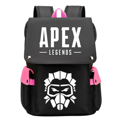 Apex Hero Print Usb Charging Head Youth School Bag Casual Backpack