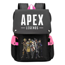 Apex Hero Print Usb Charging Cap Head Style Student School Bag Casual Backpack