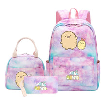 Game Corner Biology Youth School Bag Lunch Bag Three Piece Set Backpack Set